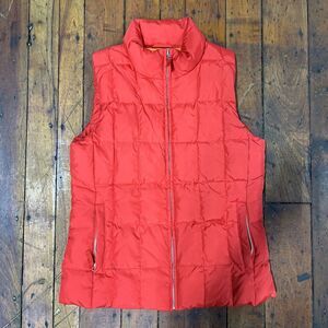 Gap Full‎ Zip Puffer Vest Men's Small Red